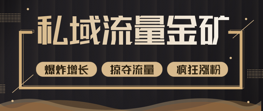 价值2200元私域流量的金矿，循环获取各大媒体精准流量，无限复制网红的精准流量！-木石资源网