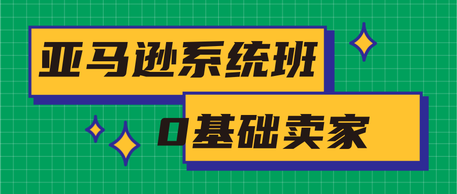 亚马逊系统班，专为0基础卖家量身打造，亚马逊运营流程与架构-木石资源网