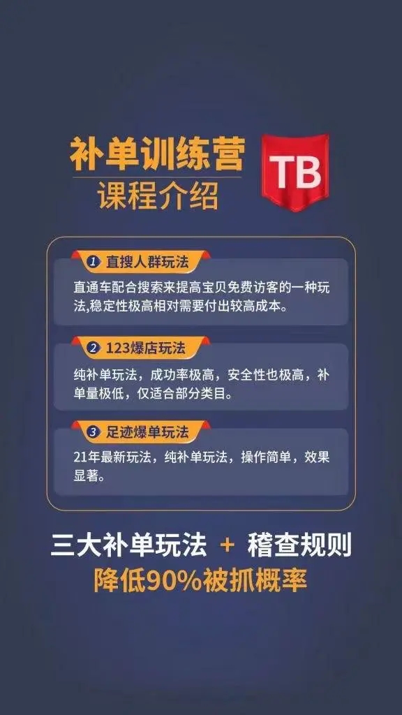 数据蛇淘宝2021最新三大补单玩法+稽查规则，降低90%被抓概率-木石资源网