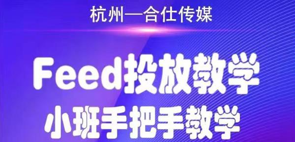 合仕传媒Feed投放教学，手把手教学，开车烧钱必须自己会-木石资源网