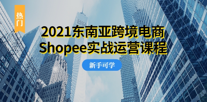 2021东南亚跨境电商Shopee实战运营课程，0基础、0经验、0投资的副业项目-木石资源网