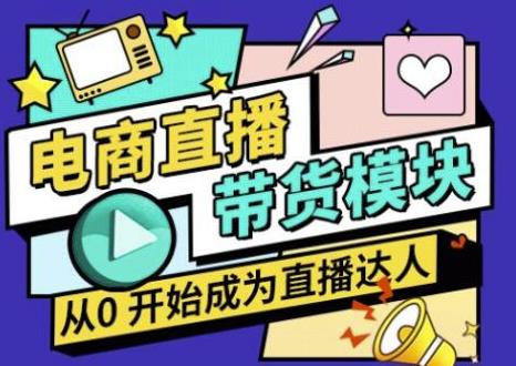 大鹏·电商直播带货课，系统学习直播带货各环节技巧和套路-木石资源网