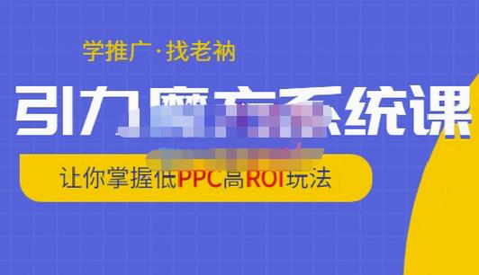 老衲·引力魔方系统课，让你掌握低PPC高ROI玩法，价值299元-木石资源网
