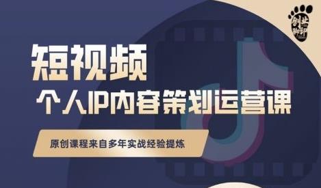 抖音短视频个人ip内容策划实操课，真正做到普通人也能实行落地-木石资源网