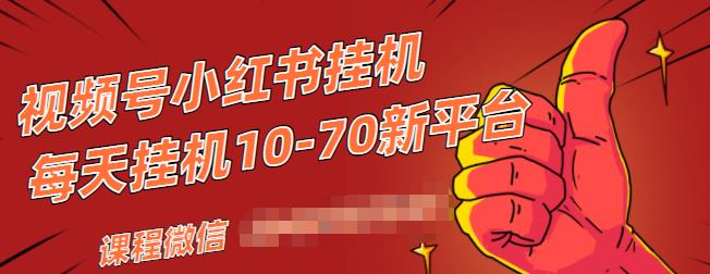 视频号小红书抖音挂机项目，小白无脑操作，按照要求来，单号每天几十米-木石资源网