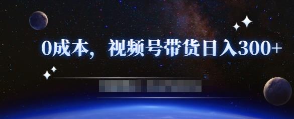 零基础视频号带货赚钱项目，0成本0门槛轻松日入300+【视频教程】-木石资源网