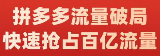 阿杰·拼多多流量破局:如何打黑标，爆款的思路，拼多多流量框架，快速抢占百亿流量-木石资源网