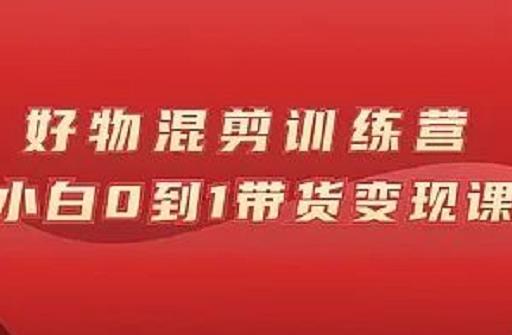 万三好物混剪训练营：小白0到1带货变现课-木石资源网