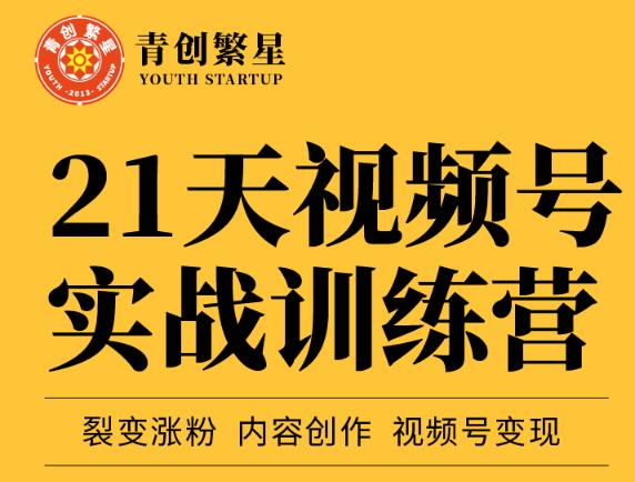 张萌21天视频号实战训练营，裂变涨粉、内容创作、视频号变现 价值298元-木石资源网
