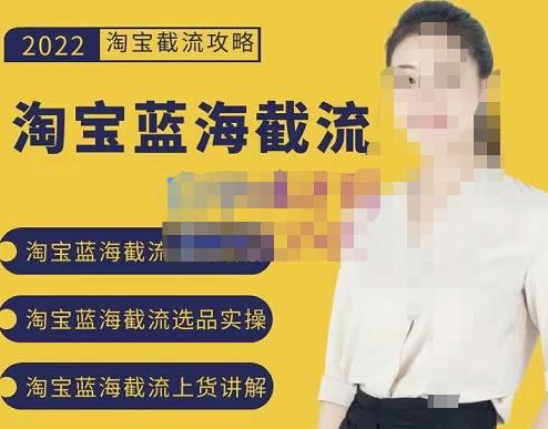 2022淘宝蓝海截流攻略，淘宝蓝海截流选品上货实操讲解-木石资源网