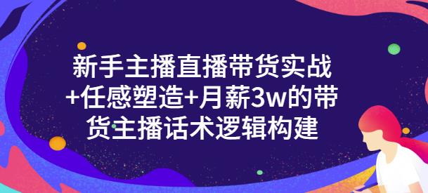 一群宝宝·新手主播直播带货实战+信任感塑造+月薪3w的带货主播话术逻辑构建-木石资源网