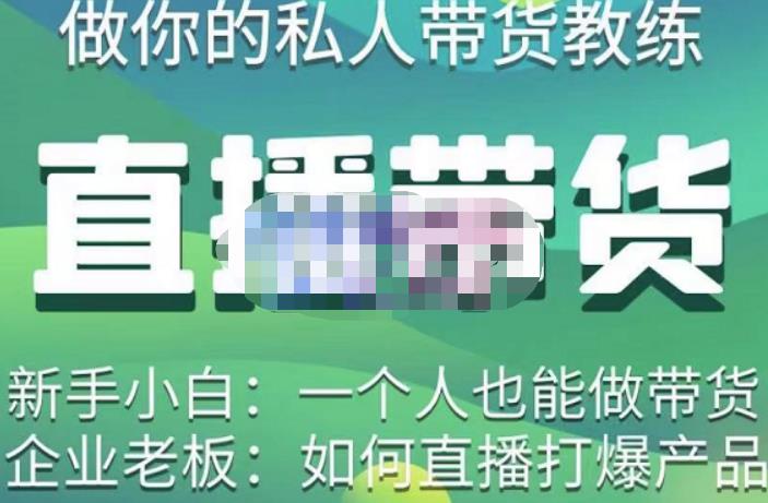 硬核传媒·直播带货（私人教练），实操实战教学，通俗易懂，学完后新手小白一个人也能做带货-木石资源网