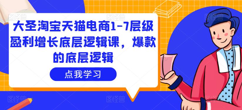 大圣淘宝天猫电商1-7层级盈利增长底层逻辑课，爆款的底层逻辑-木石资源网