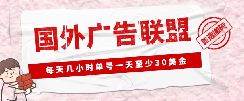 外面收费1980的最新国外LEAD广告联盟搬砖项目，单号一天至少30美金【详细玩法教程】-木石资源网