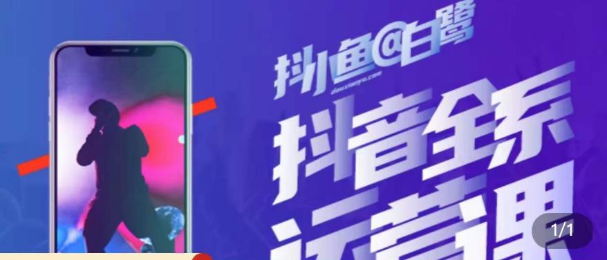 白鹭·主播内训营，运营主播话术起号进阶能力提升-木石资源网