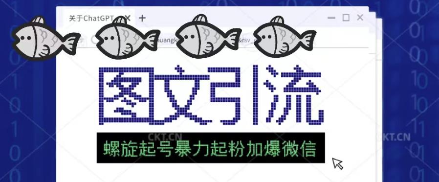 2023年价值1980的图文引流创业粉螺旋起好技术暴力起粉加爆微信-木石资源网
