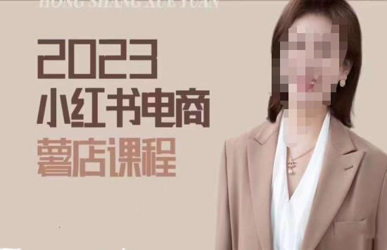 2023小红书电商课，新手小白从0~1玩转小红书薯店电商-木石资源网