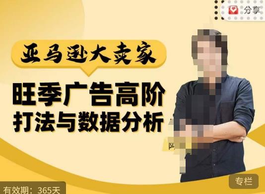 阿甘·亚马逊大卖家广告高阶打法与数据分析，走出传统广告误区；揭秘大卖惯用打法；数据驱动广告决策-木石资源网