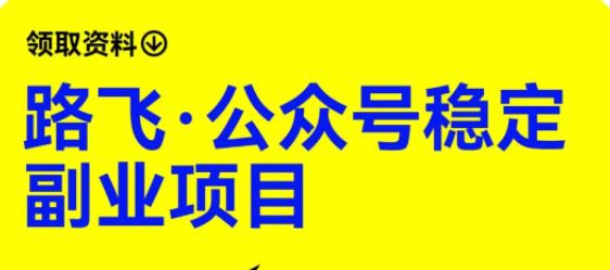 路飞·公众号稳定副业项目，你只要无脑去推广，粉丝和收入，自然就来了-木石资源网
