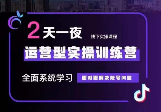 5月22-23线下课运营型实操训练营，全面系统学习，从底层逻辑到实操方法到千川投放-木石资源网