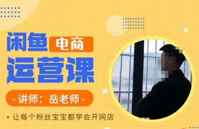 岳老师·闲鱼电商运营课，让每个粉丝宝宝都学会开网店-木石资源网