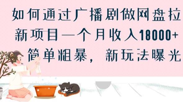 如何通过广播剧做网盘拉新项目一个月收入18000+，简单粗暴，新玩法曝光【揭秘】-木石资源网
