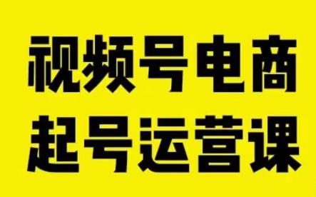 视频号电商起号运营课，教新人如何自然流起号，助力商家0-1突破-木石资源网