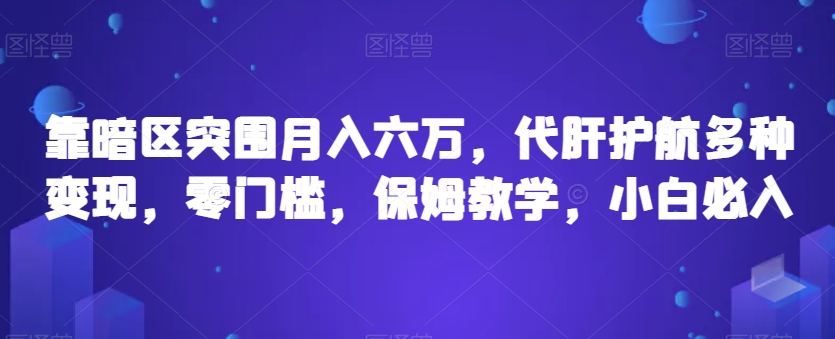 靠暗区突围月入六万，代肝护航多种变现，零门槛，保姆教学，小白必入【揭秘】-木石资源网