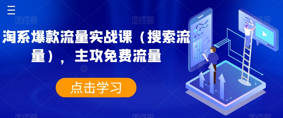 淘系爆款流量实战课（搜索流量），主攻免费流量-木石资源网