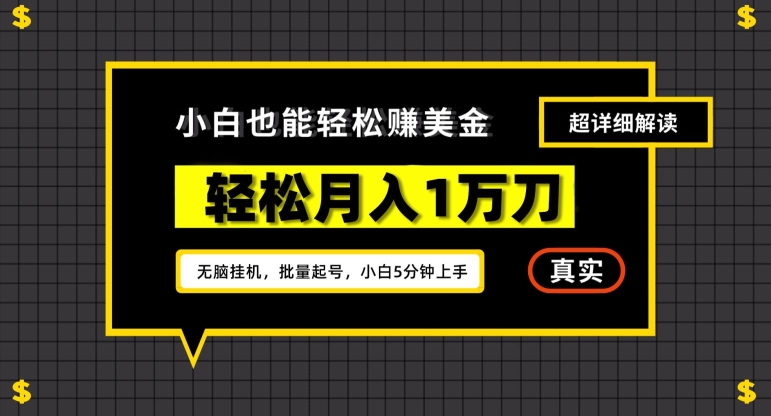 谷歌看广告撸美金2.0，无脑挂机，多号操作，月入1万刀【揭秘】-木石资源网