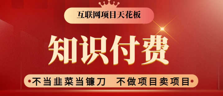 2024互联网项目天花板，新手小白也可以通过知识付费月入10W，实现财富自由【揭秘】-木石资源网