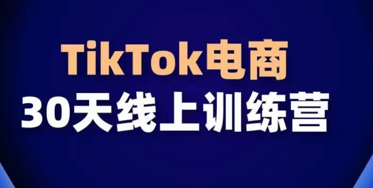 TikTok电商带货30天线上课，不可错过的全球流量洼地！-木石资源网