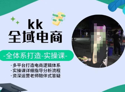 KK全域电商，全体系打造实操课，多平台打造电商逻辑体系-木石资源网