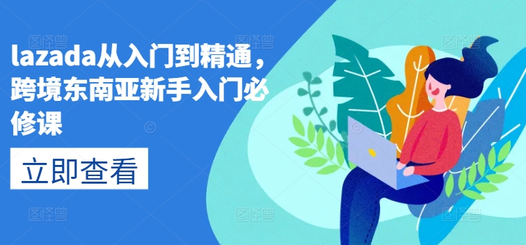lazada从入门到精通，跨境东南亚新手入门必修课-木石资源网