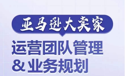 亚马逊大卖家-运营团队管理&业务规划，为你揭秘如何打造超强实力的运营团队-木石资源网