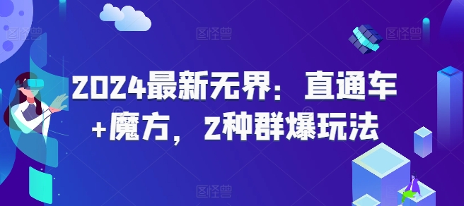 2024最新无界：直通车+魔方，2种群爆玩法-木石资源网