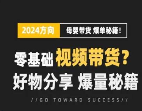 短视频母婴赛道实操流量训练营，零基础视频带货，好物分享，爆量秘籍-木石资源网