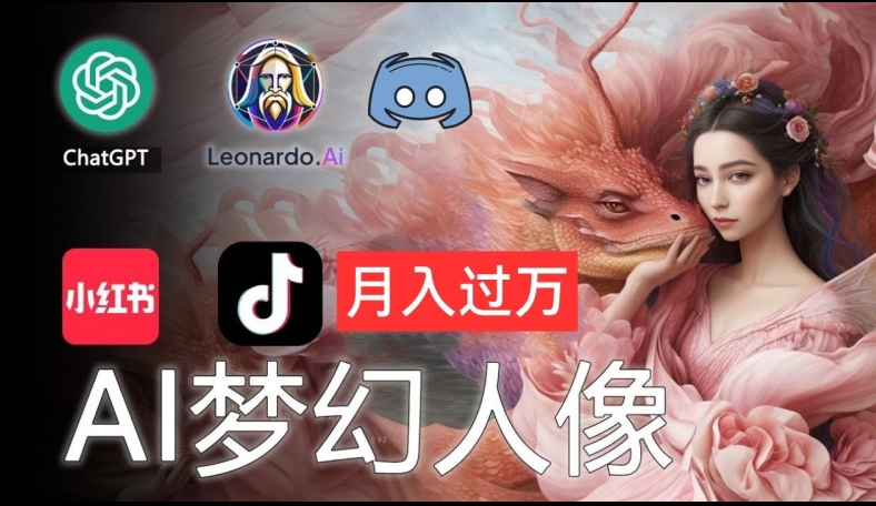 AI摄影梦幻人像：零基础也能月入过万的秘密【揭秘】-木石资源网