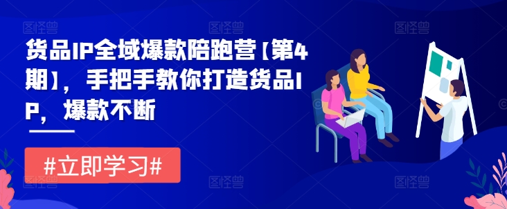 货品IP全域爆款陪跑营【第4期】，手把手教你打造货品IP，爆款不断-木石资源网