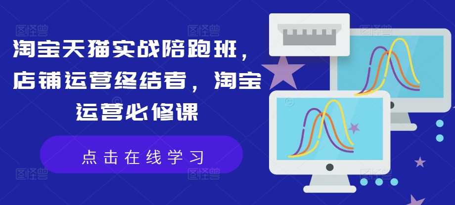 淘宝天猫实战陪跑班，店铺运营终结者，淘宝运营必修课-木石资源网