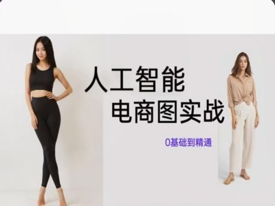 人工智能SD电商图实战，ai绘图0基础到精通-木石资源网