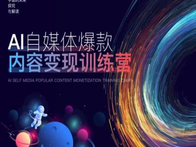 AI自媒体爆款内容变现训练营，20%底层逻辑，60%实操方法，20%案例拆解(即学即用)-木石资源网