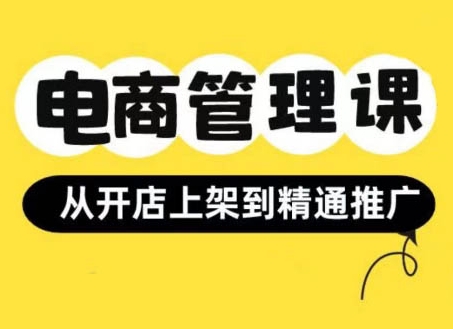 小红书&闲鱼开店从开店上架到精通推广，电商管理课-木石资源网