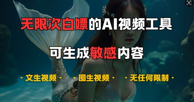 超强大的AI视频工具，可免费无限次白嫖，无任何限制，支持创作音乐，文生视频，图生视频【揭秘】-木石资源网