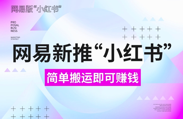 网易官方新推“小红书”，搬运即有收益，新手小白千万别错过(附详细教程)【揭秘】-木石资源网