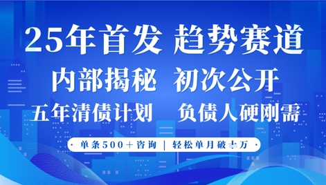 2025年首次公开，真正的事业型赛道，客咨不断，单月轻松破W-木石资源网