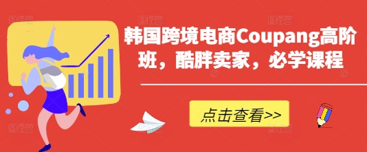 韩国跨境电商Coupang高阶班，酷胖卖家，必学课程-木石资源网