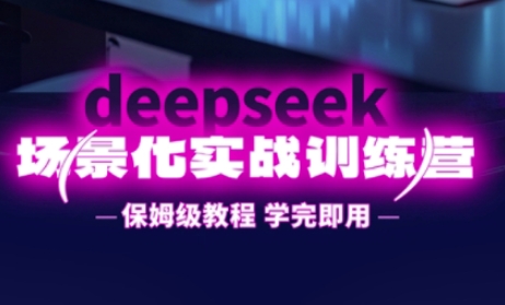 DeepSeek场景化实战训练营，保姆级教程，学完即用，手把手教你用DeepSeek提升效率-木石资源网