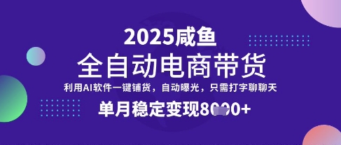 全网首发【闲鱼全自动电商带货】三年磨一剑，一朝露锋芒，单月稳定变现8k+【揭秘】-木石资源网