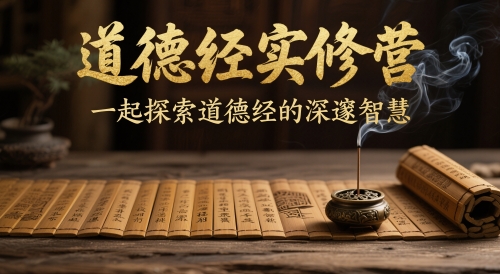 道德经实修营，一起探索道德经的深邃智慧-木石资源网